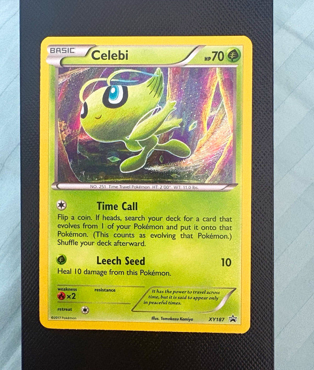 Pokémon TCG Celebi XY187 XY Promo Holo Basic English HP70 2017 Komiya