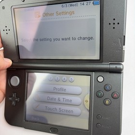 Clean! New Nintendo 3DS XL Gray Black Console Charger Stylus US Version
