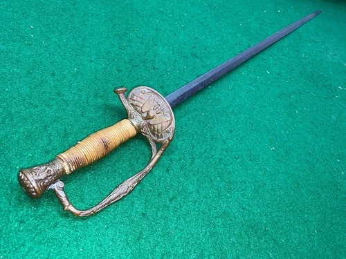 Antique Civil War Model 1850 Foot Officer’s Sword – Brass Hilt Eagle Guard, 32"