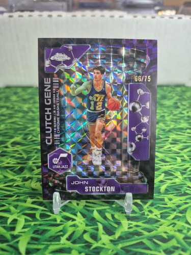 2025 Topps Chrome John Stockton Refractors Purple (RAW)