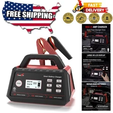 Fully Automatic 12V Smart Car Battery Charger with Engine Start & Winter Mode