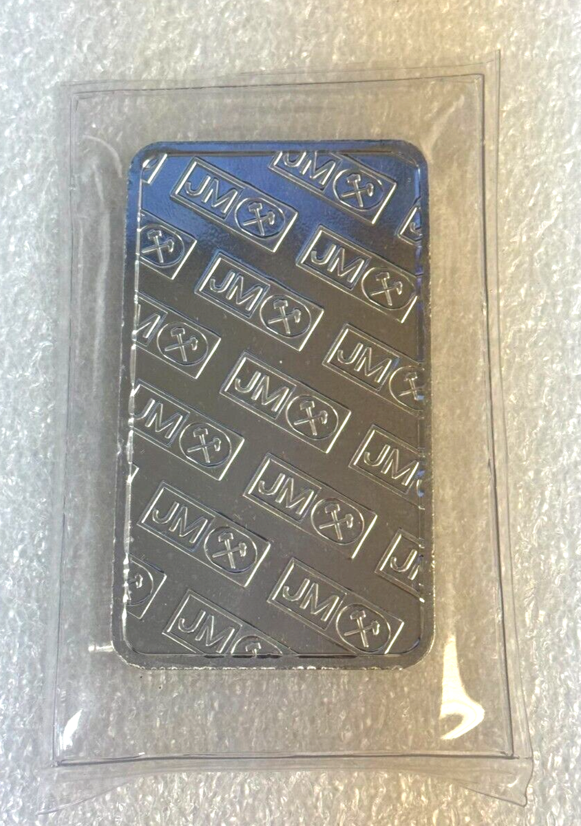 10 oz Johnson Matthey .999 Fine Silver JM Bar | eBay