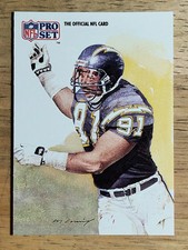 1991 Pro Set #421 Leslie O'Neal AFC