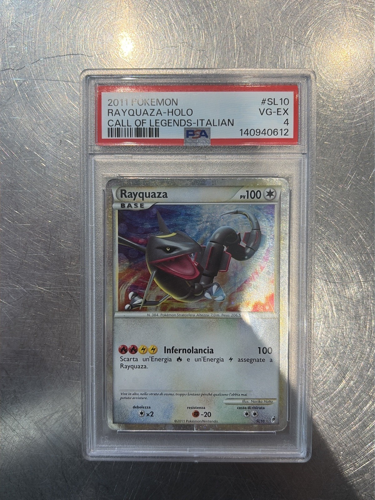 2011 POKEMON CALL OF LEGENDS RAYQUAZA #SL10 HOLO PSA 4 (MK)