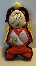 Disney Store Beauty And The Beast Cogsworth Mini Bean Bag Plush 7" Toy