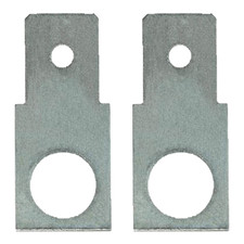 Adapter M5 auf Faston F2 Flachstecker 6,3mm gerade (1 Paar)