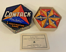 Vintage Contack Game Parker Brothers 1939 Complete w/ Instructions Made In USA🌺