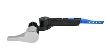 Universal Toilet Tank Flush Lever - Chrome Metal Handle with Adjustable Arm
