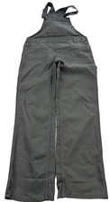 Dickies Bib Overalls Women M Mil Green Straight Duck Denim 36x32 Work Utility