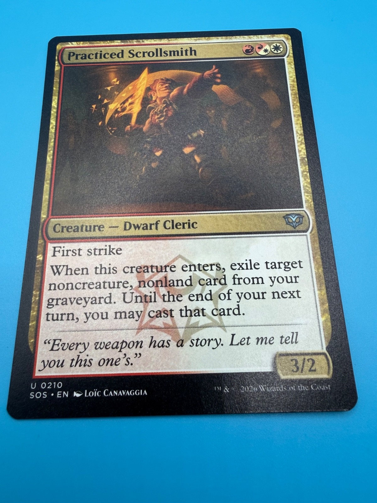 Secrets of Strixhaven Magic: The Gathering Practiced Scrollsmith Regular U 0210