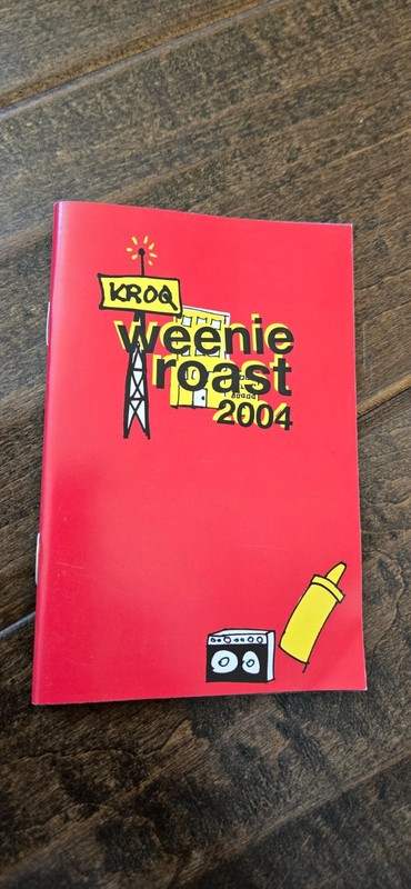 2001 KROQ WEENIE ROAST PROGRAM LINKIN PARK BLINK 182 JANE'S ADDICTION COLDPLAY