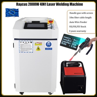 2000W 4IN1 Laser Welder schweißgerät Metal Laser Cutting Cleaning Machine EU