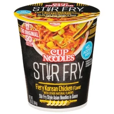 Stir Fry Noodles in Sauce Fiery Chicken Instant Ramen Quick Meal