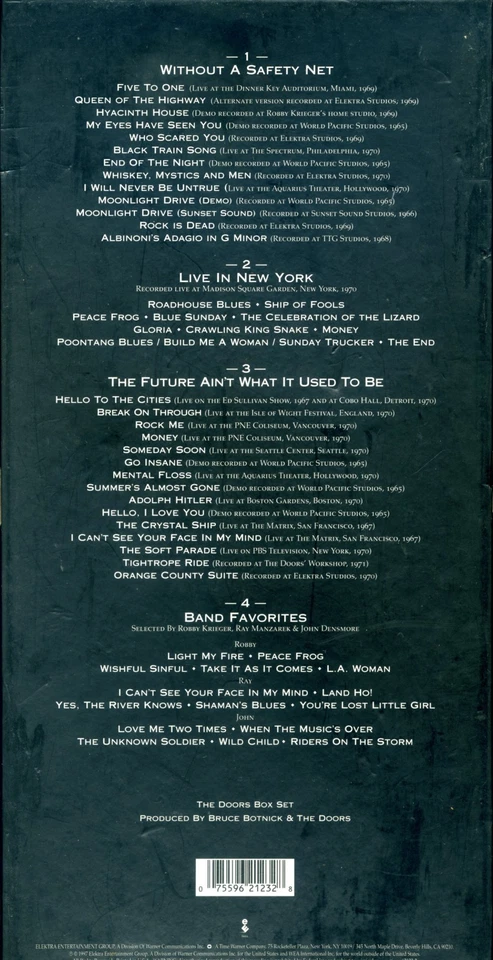 The Doors:  Box Set - 4-CD-Set mit Konzertaufnahmen der Doors - Bild 2 von 2