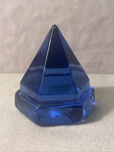 Cobalt Blue Ship Deck Prism Glass Hexagon Nautical Sailing Decor