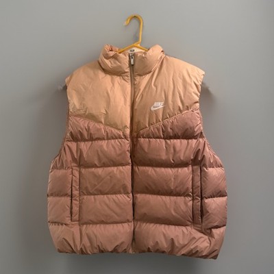NIKE Therma-fit Windrunner 550fill Down Vest (Hemp/Sesame/White) women s XL
