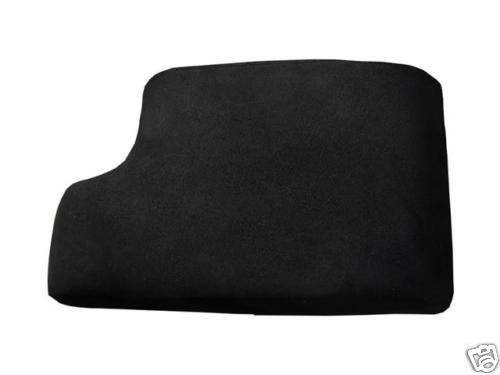 FITS BMW E46 ARMREST COVER BLACK REAL PU SUEDE NEW - Picture 1 of 1