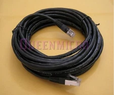 25Ft CAT6 SSTP Double Shielded Gigabit Lan Ethernet RJ45 CAT.6 Patch Cable Black