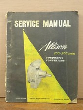 Oem Allison Series 200 300 Torque Converter Service Repair Manual Sa1039 Oem Allison Series 200 300 Torque Converter Service Repair Manual Sa1039