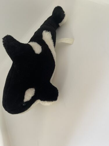 MOLLY Orca Whale Killer Plush Stuffed Animal 12” Vintage 1997 Wishpets Co Ltd. - Foto 1 di 5