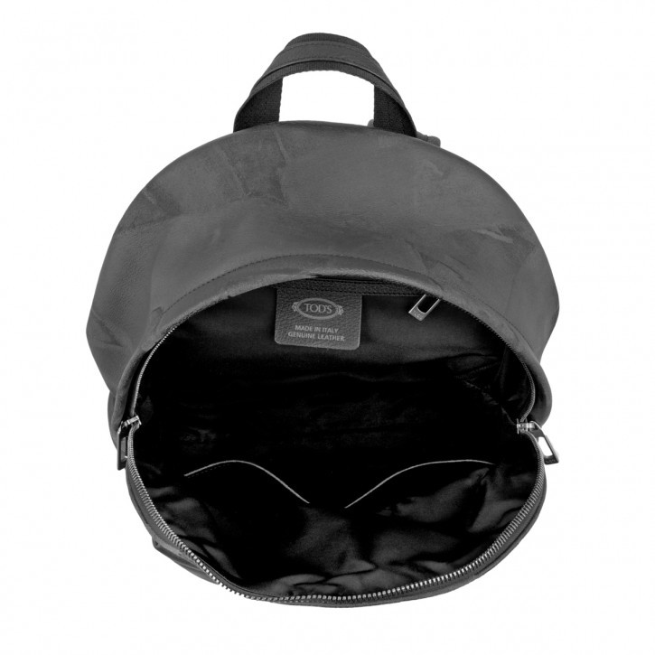 Tod's Zaino Backpack in Black Textured Suede Leather Limited Ed image 3
