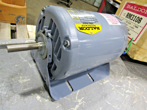 🔥NEW BALDOR 1/2 HP DUAL SHAFT MOTOR 3Ø 56 FRAME 208-230/460VAC 1725 RPM RM3108 - Picture 6 of 24