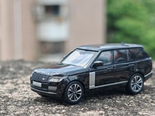 EY Enchery 1:64 Black Range Rover Luxury SUV Sports Model Diecast Display Car