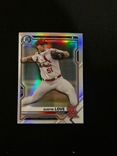 2021 Bowman Draft - Chrome Refractor #BDC-164 Austin Love 1st St Louis Cardinals