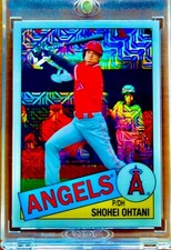Shohei Ohtani RARE REFRACTOR INVESTMENT CARD SSP TOPPS CHROME ANGELS MVP MINT