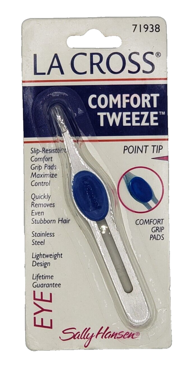 NEW La Cross by Sally Hansen COMFORT TWEEZE Point tip Tweezers