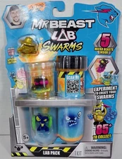 NEW Mr Beast Lab Swarms 5 Pack with Test Tube Atomic Series  Mix Shake Create L7