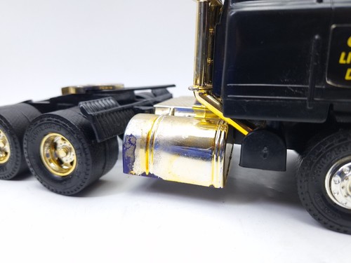 Ancien semi camion Thunder Hauler en plastique traité 9,5" - Photo 8 sur 12