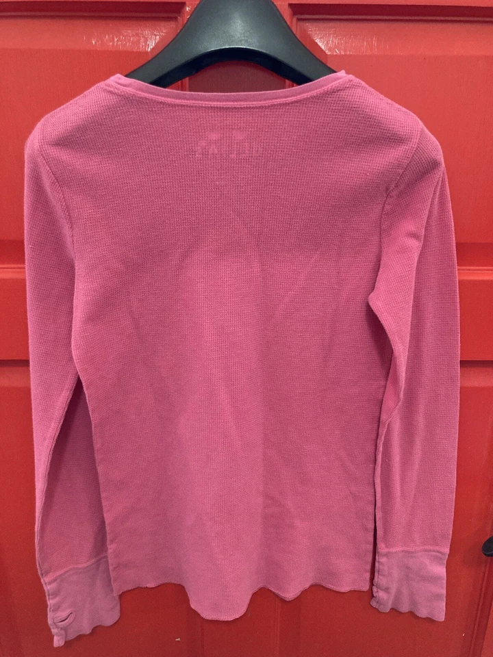 Camisa térmica vintage para mujer Delia’s rosa manga larga agujeros para el pulgar talla grande Foto 2 de 4