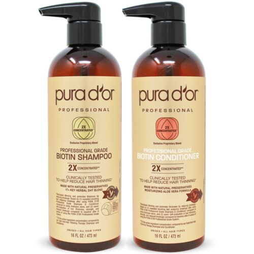 PURA D&#039;OR Dor Professional Grade Anti-Hair Thinning Set 2X Concentrated Actives