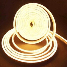 Strip led neon flex flessibile striscia luce naturale 4000k decorativa 5 m ip65