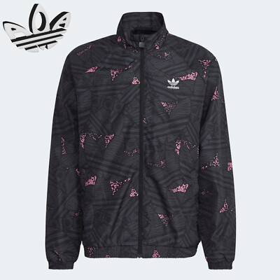 Adidas Originals Revike Embroidered Trefoil AOP Black Pink Track