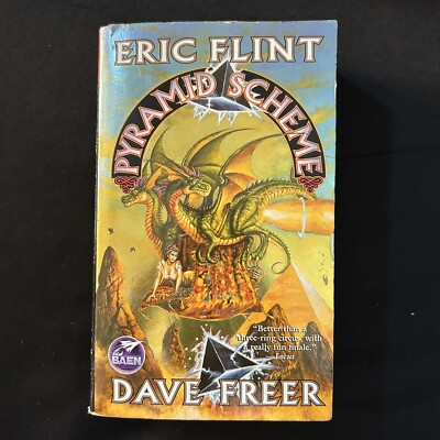 Pyramid Scheme Vintage Baen Paperback Fantasy Novel by Eric Flint & Dave Freer