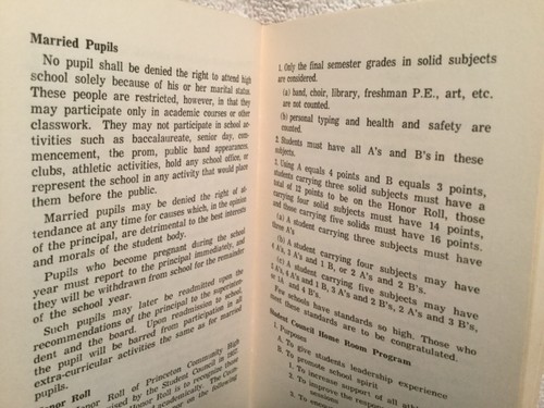1971-72 Schülerhandbuch Princeton Community High School IN für Schüler Eltern - Bild 4 von 5