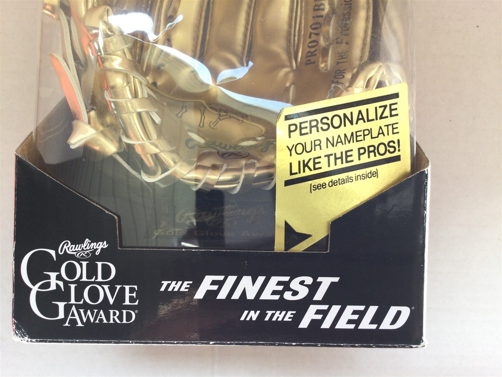 Rawlings Miniature Gold Glove Award Trophy Stand Included Replica 6” eBay