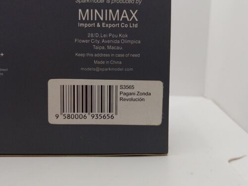 Spark 1/43 Pagani Zonda Revolucion. Very Rare. - Picture 19 of 19