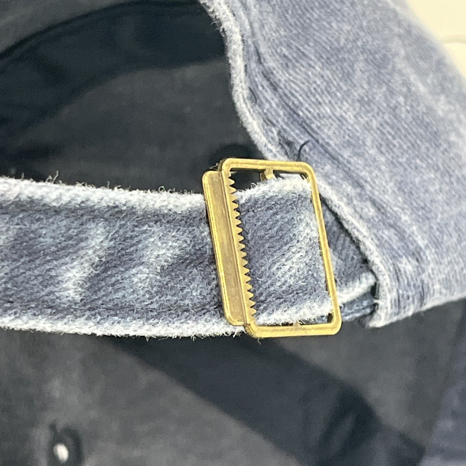 Navy Cotton Hat - Solid Blue StrapBack Baseball C… - image 7