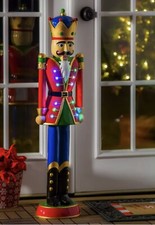 Nutcracker Oversized Figurine With Color Changing Lights 35.82  Tall 