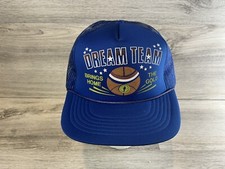 Vintage USA Basketball Dream Team SnapBack Hat Cap Gold Medal Foam Rope Rare