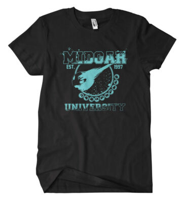 Midgar University T-shirt Spiel LAN Party Gaming Fantasy Biggs Wedge Chocobo 