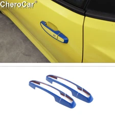 for 17+ Chevrolet Camaro Exterior Side Door Handle Cover Trim Accessories Blue
