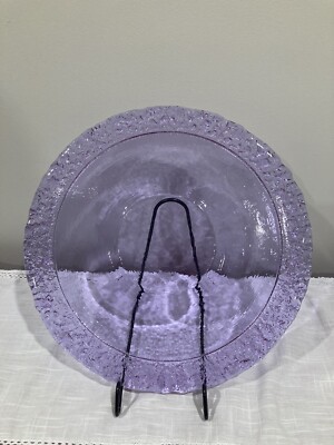 FIRE LIGHT Moonstone Rare Color Lavender Purple Serving Platter 14 inch 