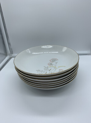 Set of (7) Empress China Japan Festival Pattern #706 7 3/4''  Coupe Soup Bowls