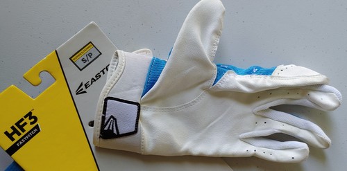 Easton HF3 Fastpitch Softball Batting Gloves size S Blue White NEW WITH TAGS NWT - Picture 7 of 9