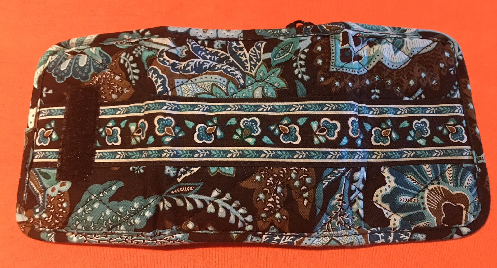 Vera Bradley Java Blue Trifold Compact Wallet Gre… - image 3