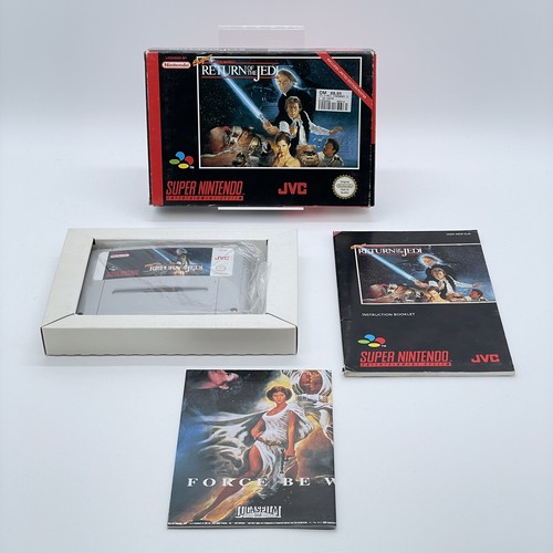 Super Star Wars Return of the Jedi - Nintendo SNES PAL - OVP Anleitung Poster